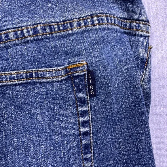 Route 66 Stretch Women's 18W Blue Denim Embroidered Floral Flare Jeans - Picture 6 of 12